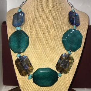 Large blue stone necklaces